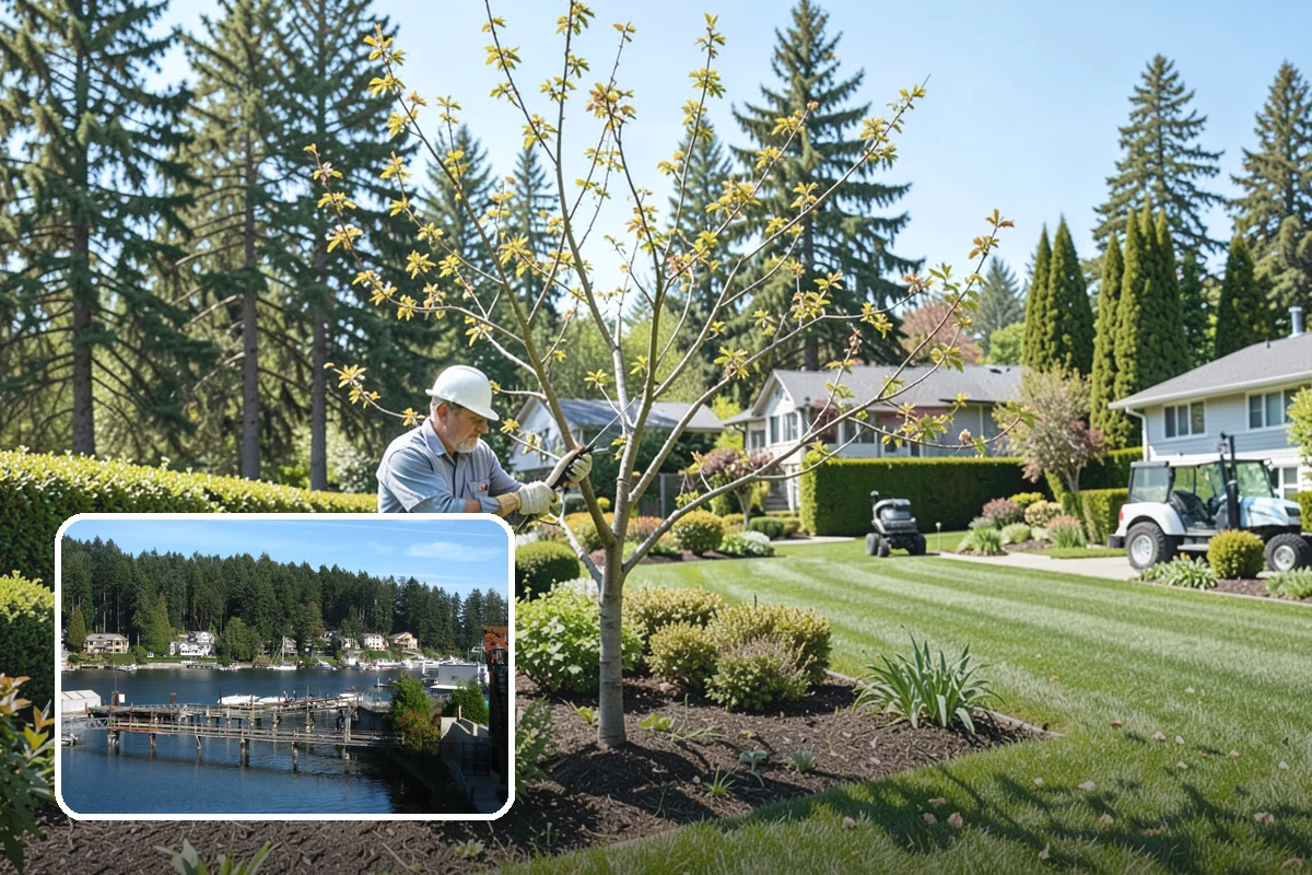 Apple Tree Pruning in Gig Harbor, Pierce County, WA - Better sunlight and air for ripening fruit