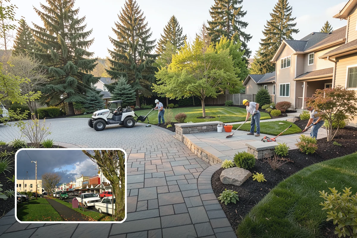Arbor Installation in Arlington, Snohomish County, WA - Frames entries and pathways