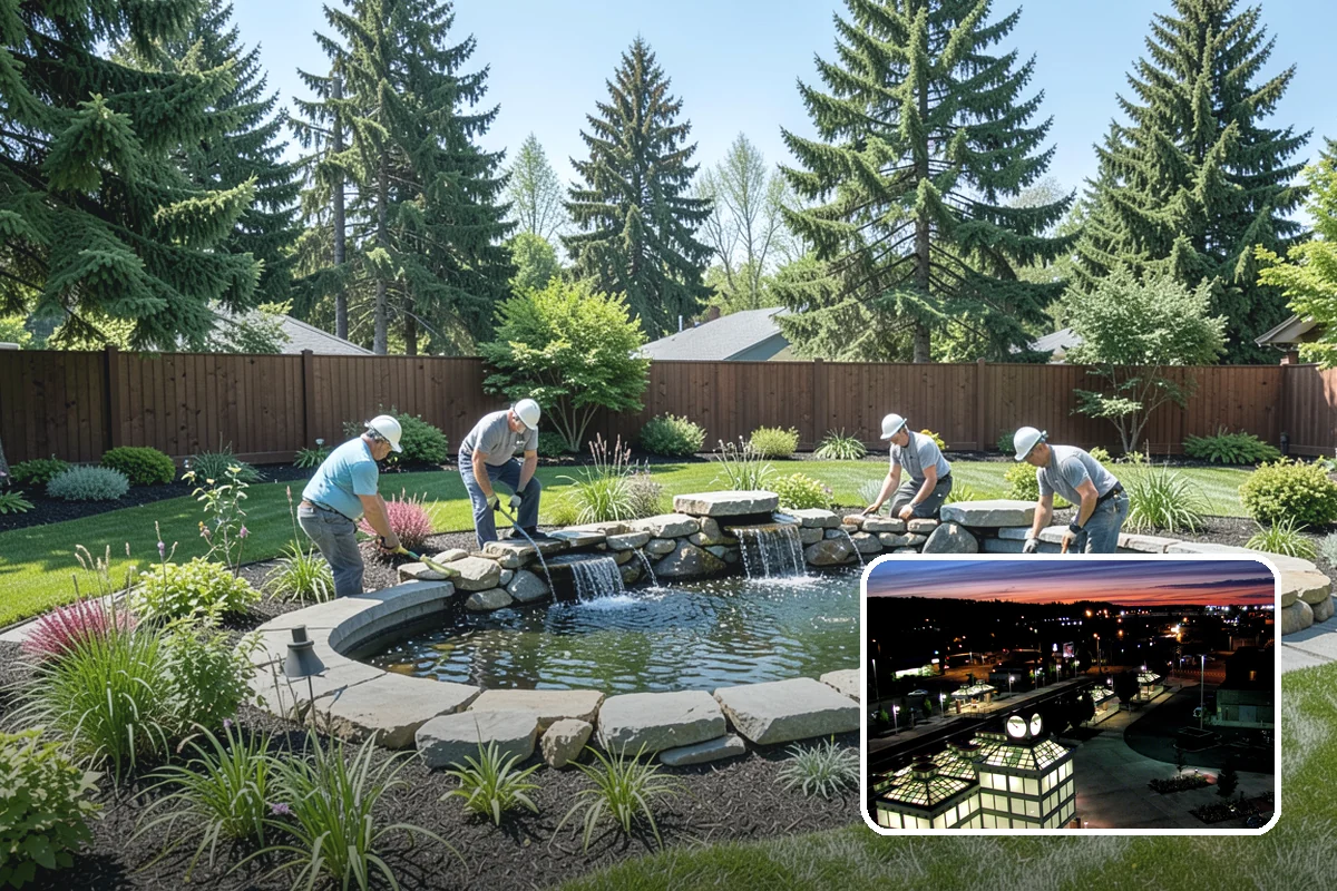 Arbor Installation in Auburn, King County, WA - Frames entries and pathways