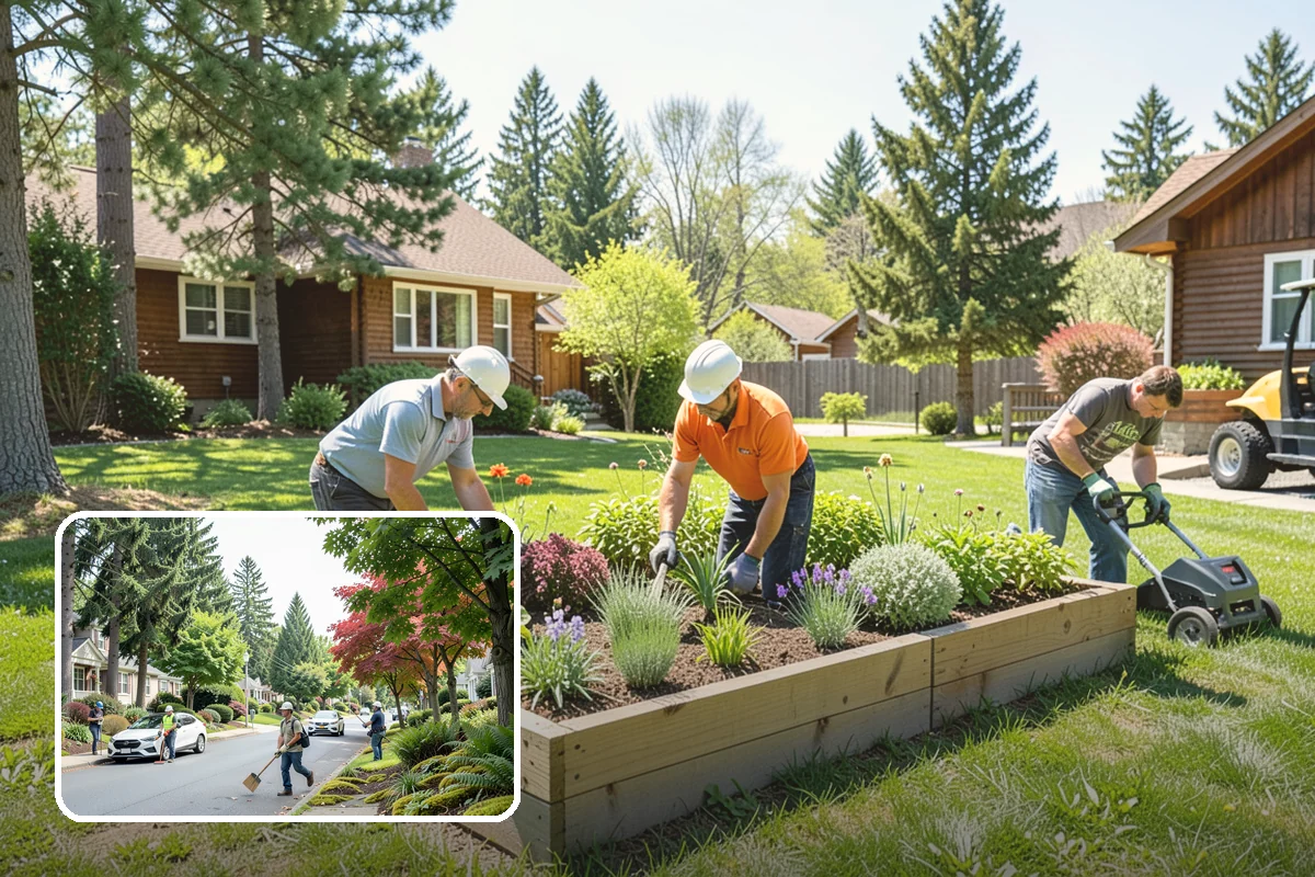 Arbor Installation in Beaux Arts Village, King County, WA - Frames entries and pathways