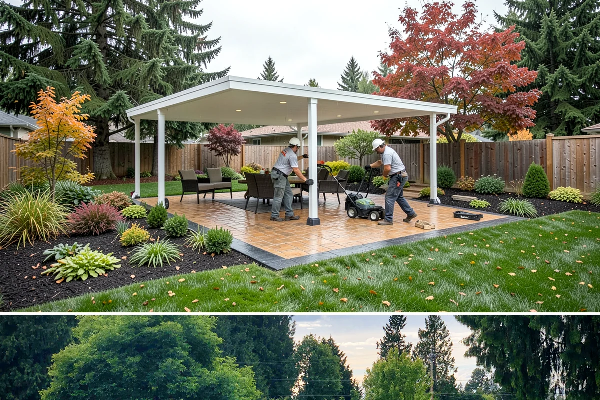 Arbor Installation in Bonney Lake, Pierce County, WA - Best installed spring through fall.