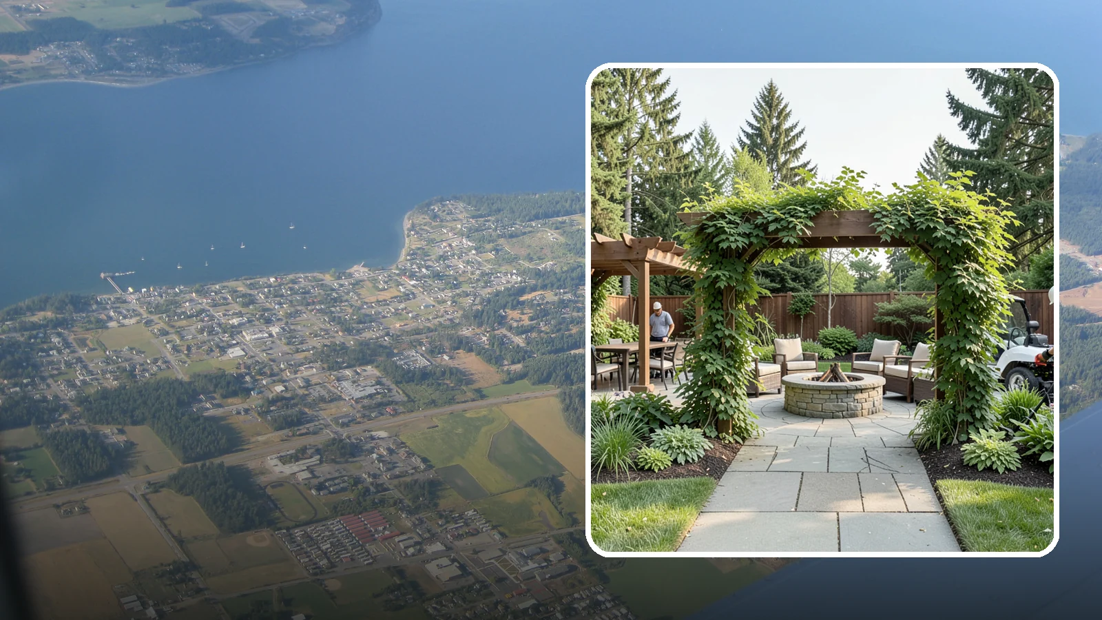 Arbor Installation in Coupeville, Island County, WA - Garden arbors that frame entries and pathways with charm and support for climbing plants.