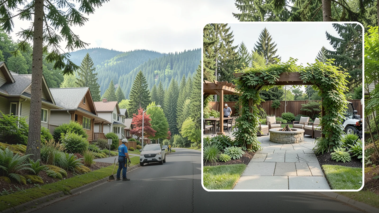 Arbor Installation in Darrington, Snohomish County, WA - Garden arbors that frame entries and pathways with charm and support for climbing plants.