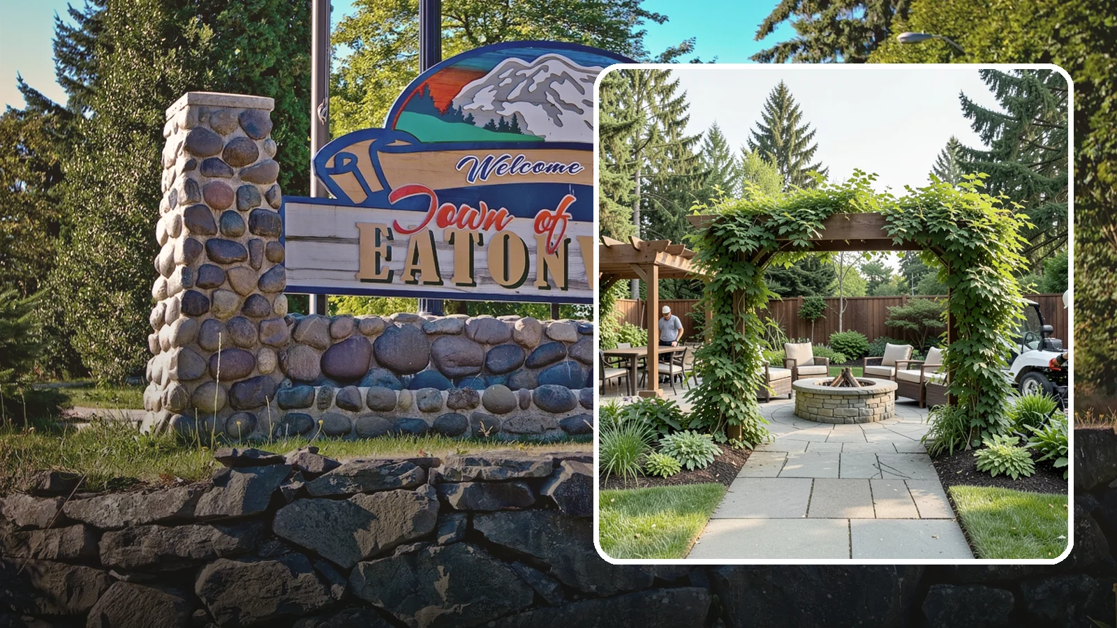 Arbor Installation in Eatonville, Pierce County, WA - Garden arbors that frame entries and pathways with charm and support for climbing plants.