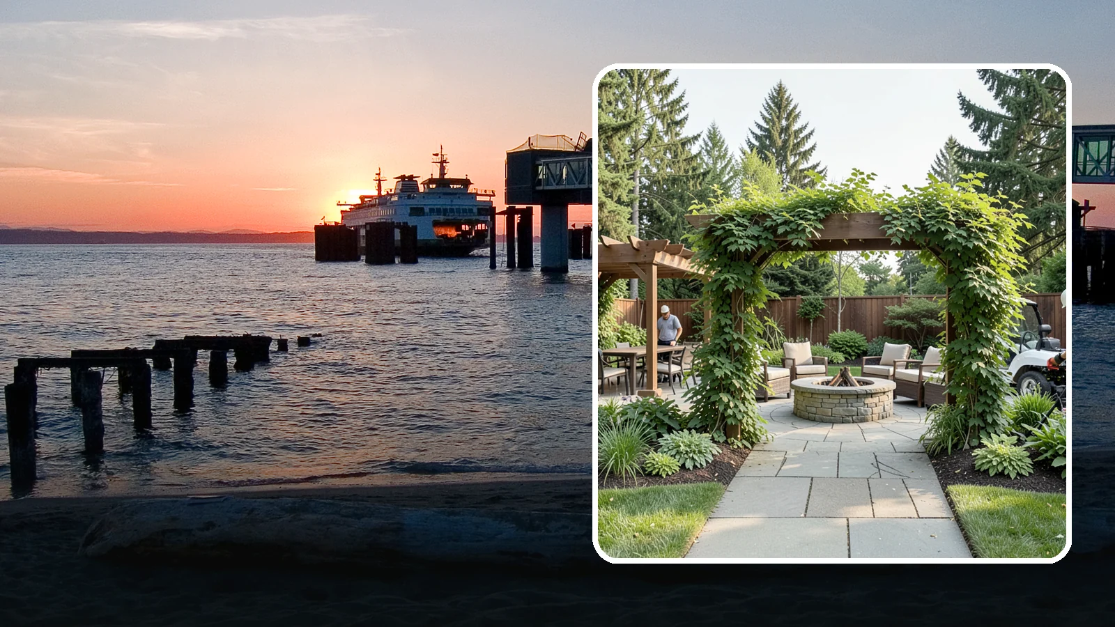 Arbor Installation in Edmonds, Snohomish County, WA - Garden arbors that frame entries and pathways with charm and support for climbing plants.