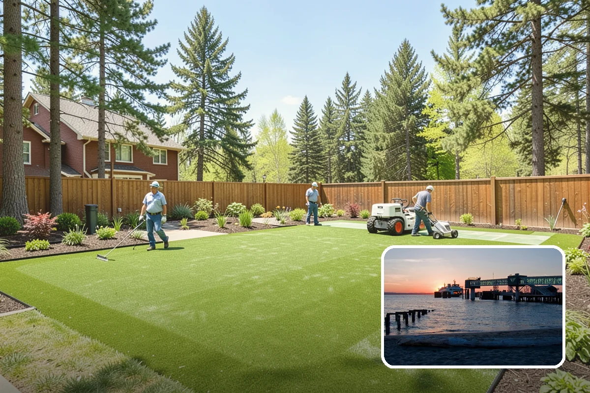 Arbor Installation in Edmonds, Snohomish County, WA - Frames entries and pathways