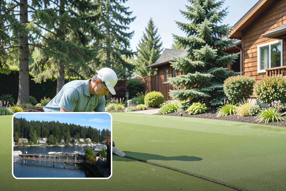 Arbor Installation in Gig Harbor, Pierce County, WA - Frames entries and pathways