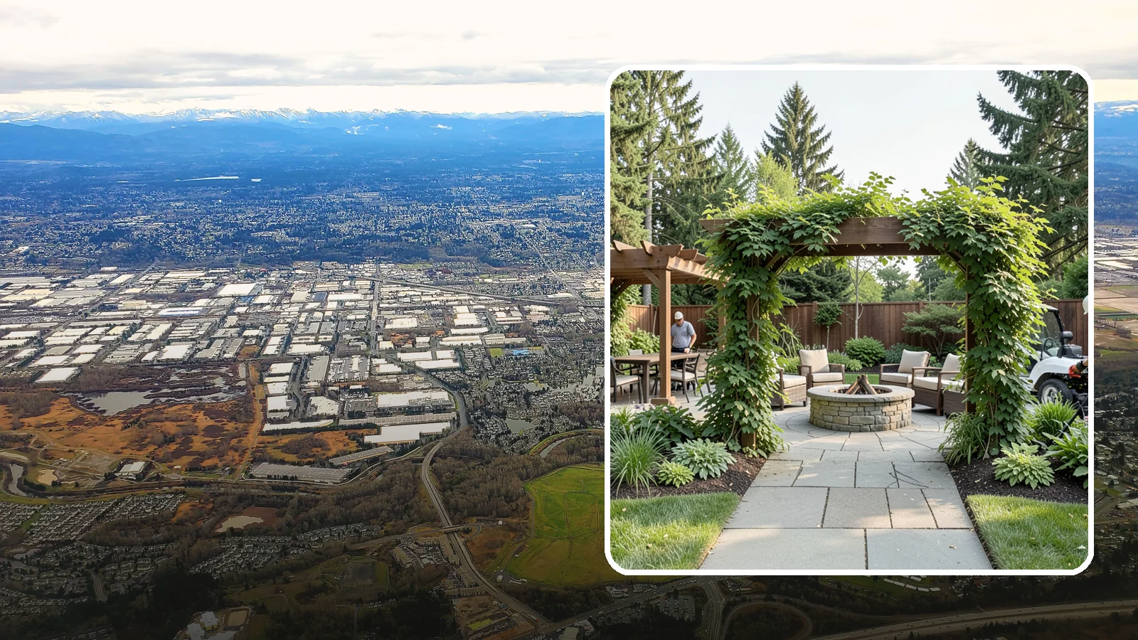 Arbor Installation in Kent, King County, WA - Garden arbors that frame entries and pathways with charm and support for climbing plants.