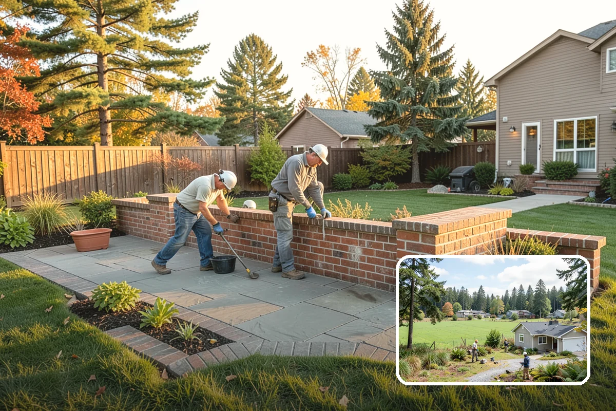 Arbor Installation in Lyman, Skagit County, WA - Frames entries and pathways