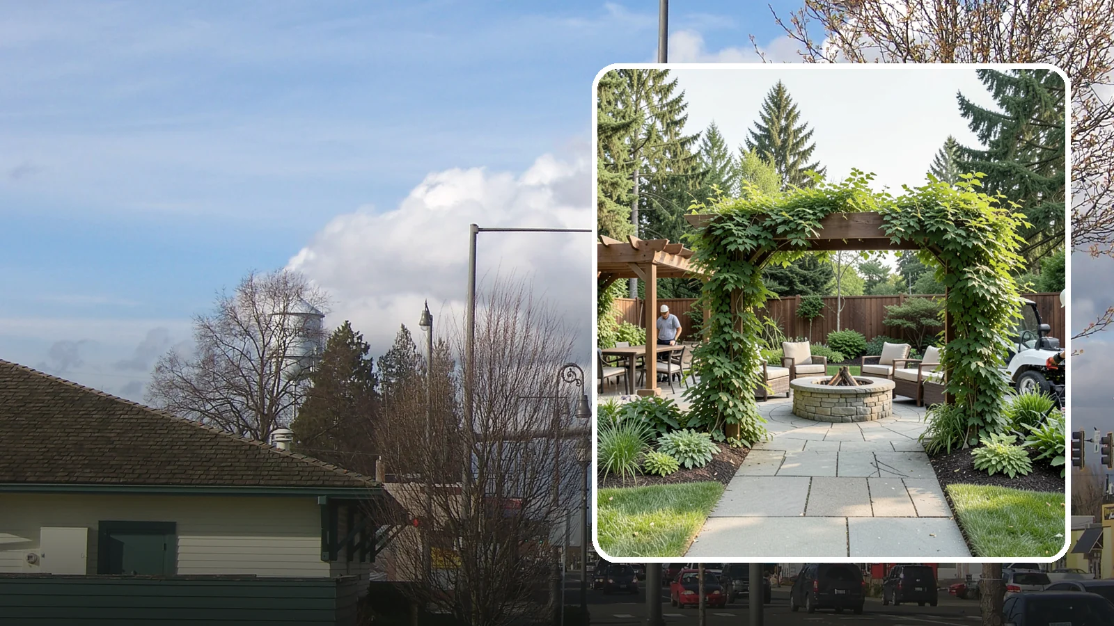 Arbor Installation in Marysville, Snohomish County, WA - Garden arbors that frame entries and pathways with charm and support for climbing plants.