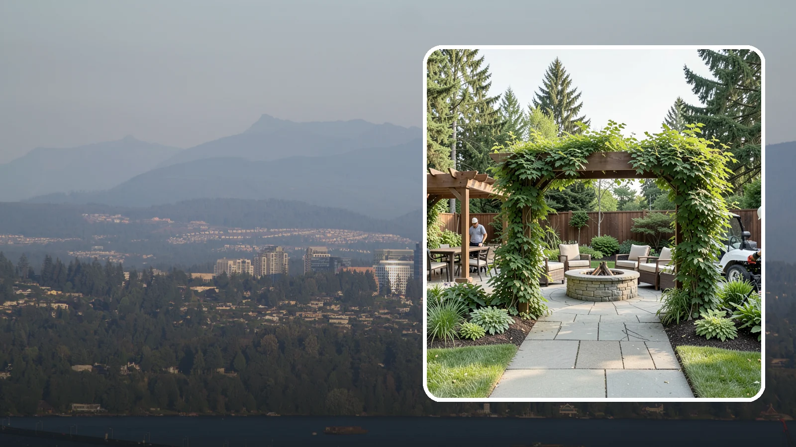 Arbor Installation in Medina, King County, WA - Garden arbors that frame entries and pathways with charm and support for climbing plants.