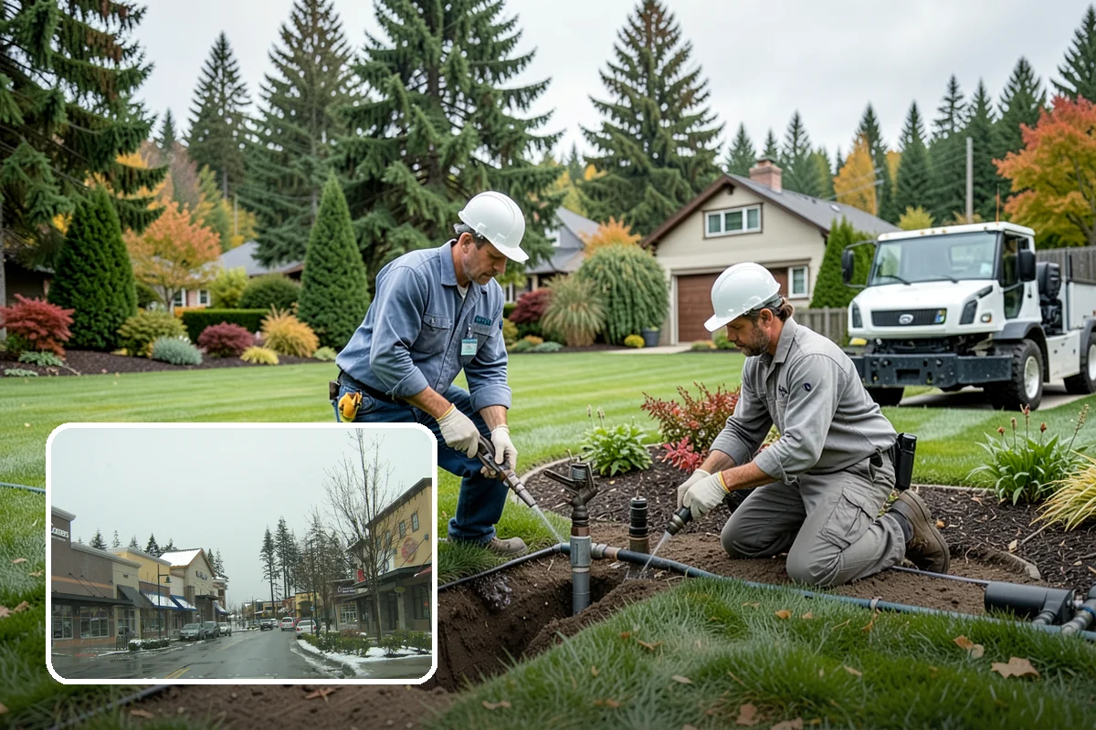 Arbor Installation in Mill Creek, Snohomish County, WA - Frames entries and pathways