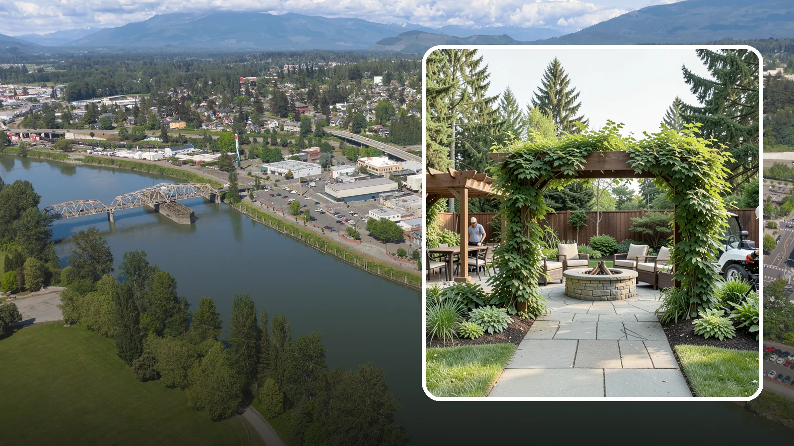 Arbor Installation in Mount Vernon, Skagit County, WA - Garden arbors that frame entries and pathways with charm and support for climbing plants.