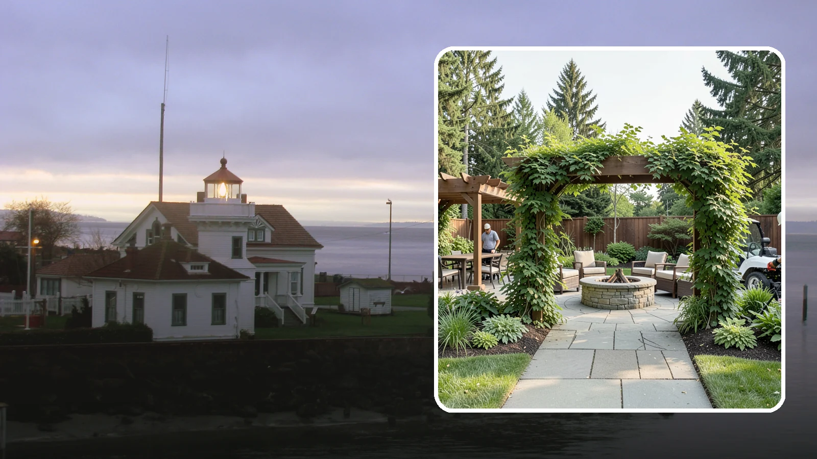 Arbor Installation in Mukilteo, Snohomish County, WA - Garden arbors that frame entries and pathways with charm and support for climbing plants.