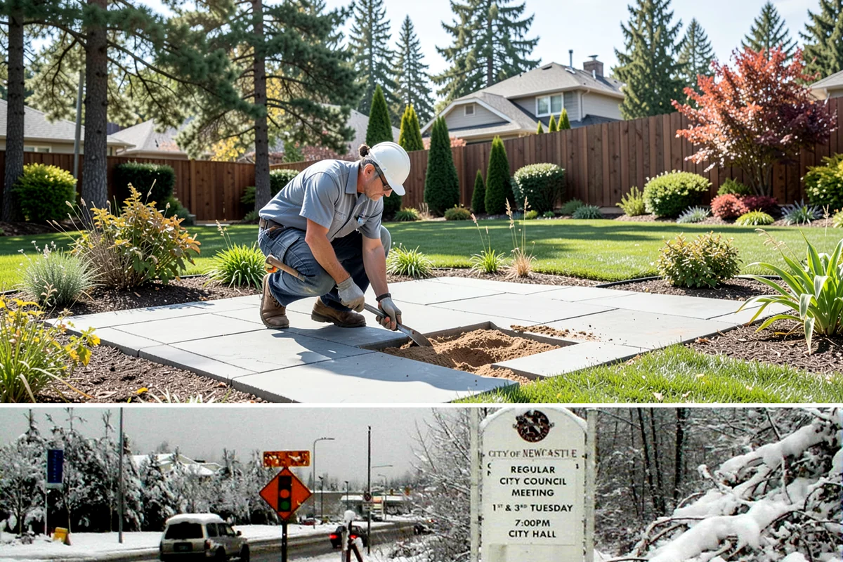 Arbor Installation in Newcastle, King County, WA - Best installed spring through fall.
