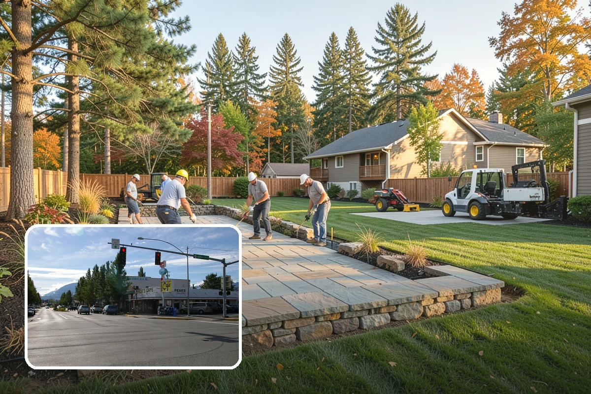 Arbor Installation in North Bend, King County, WA - Frames entries and pathways