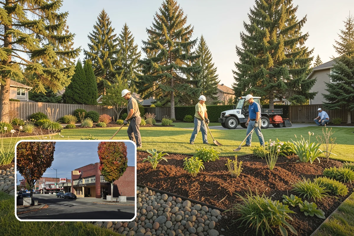 Arbor Installation in Puyallup, Pierce County, WA - Frames entries and pathways