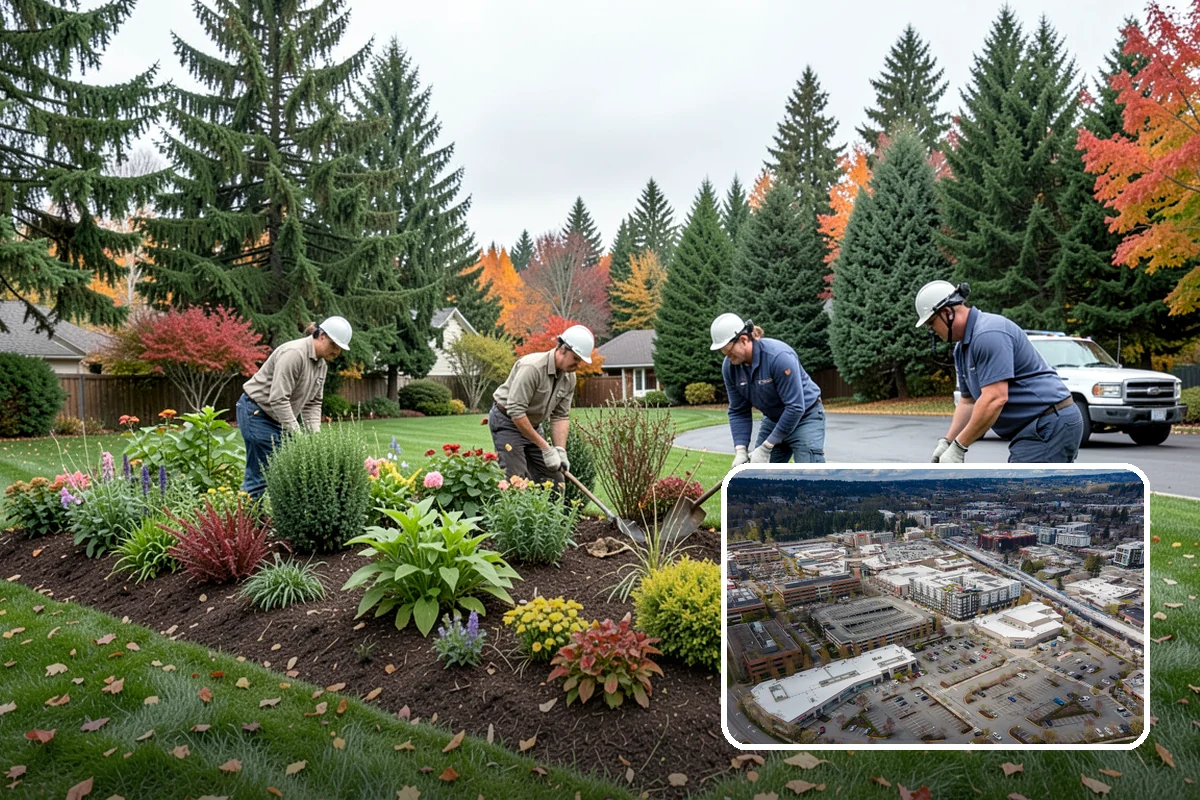Arbor Installation in Redmond, King County, WA - Frames entries and pathways