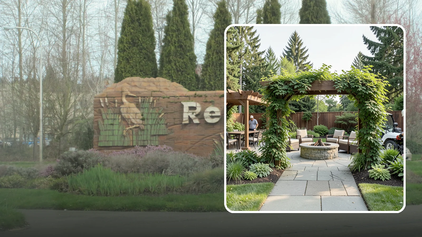 Arbor Installation in Renton, King County, WA - Garden arbors that frame entries and pathways with charm and support for climbing plants.