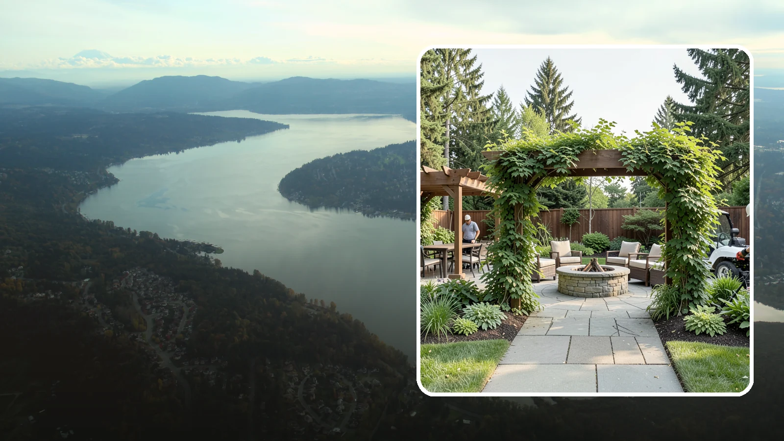 Arbor Installation in Sammamish, King County, WA - Garden arbors that frame entries and pathways with charm and support for climbing plants.