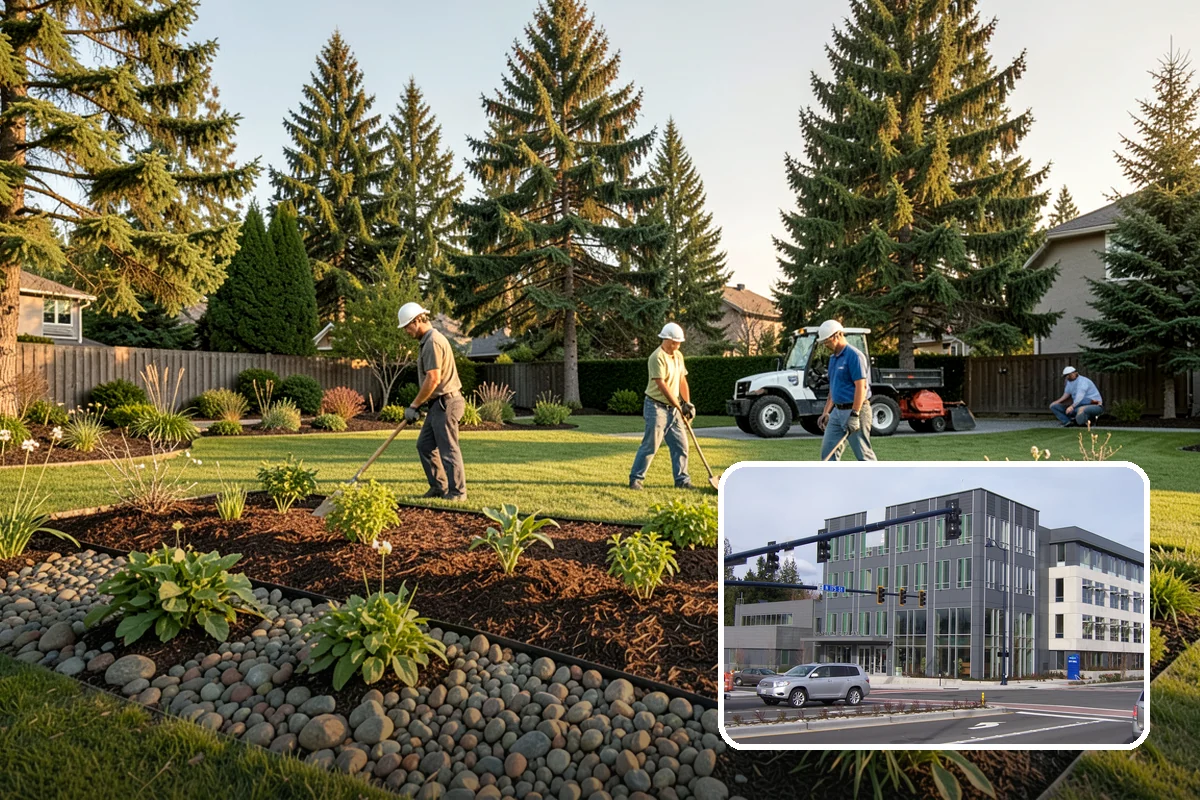 Arbor Installation in Shoreline, King County, WA - Frames entries and pathways