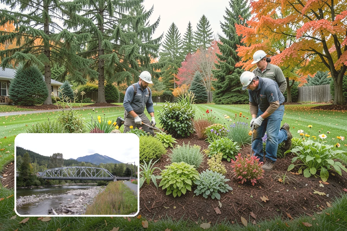 Arbor Installation in Skykomish, King County, WA - Frames entries and pathways