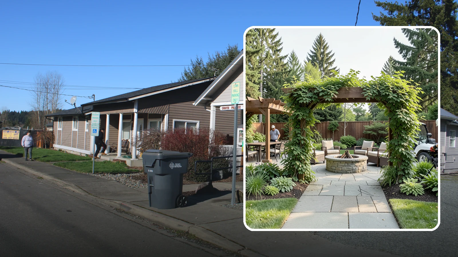Arbor Installation in South Prairie, Pierce County, WA - Garden arbors that frame entries and pathways with charm and support for climbing plants.