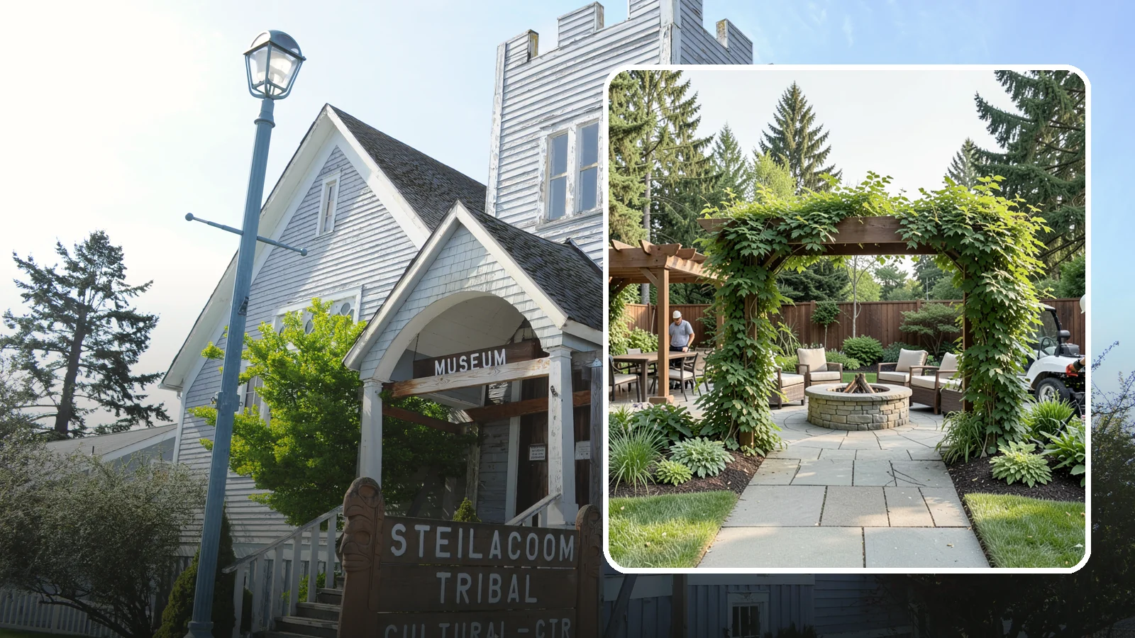 Arbor Installation in Steilacoom, Pierce County, WA - Garden arbors that frame entries and pathways with charm and support for climbing plants.
