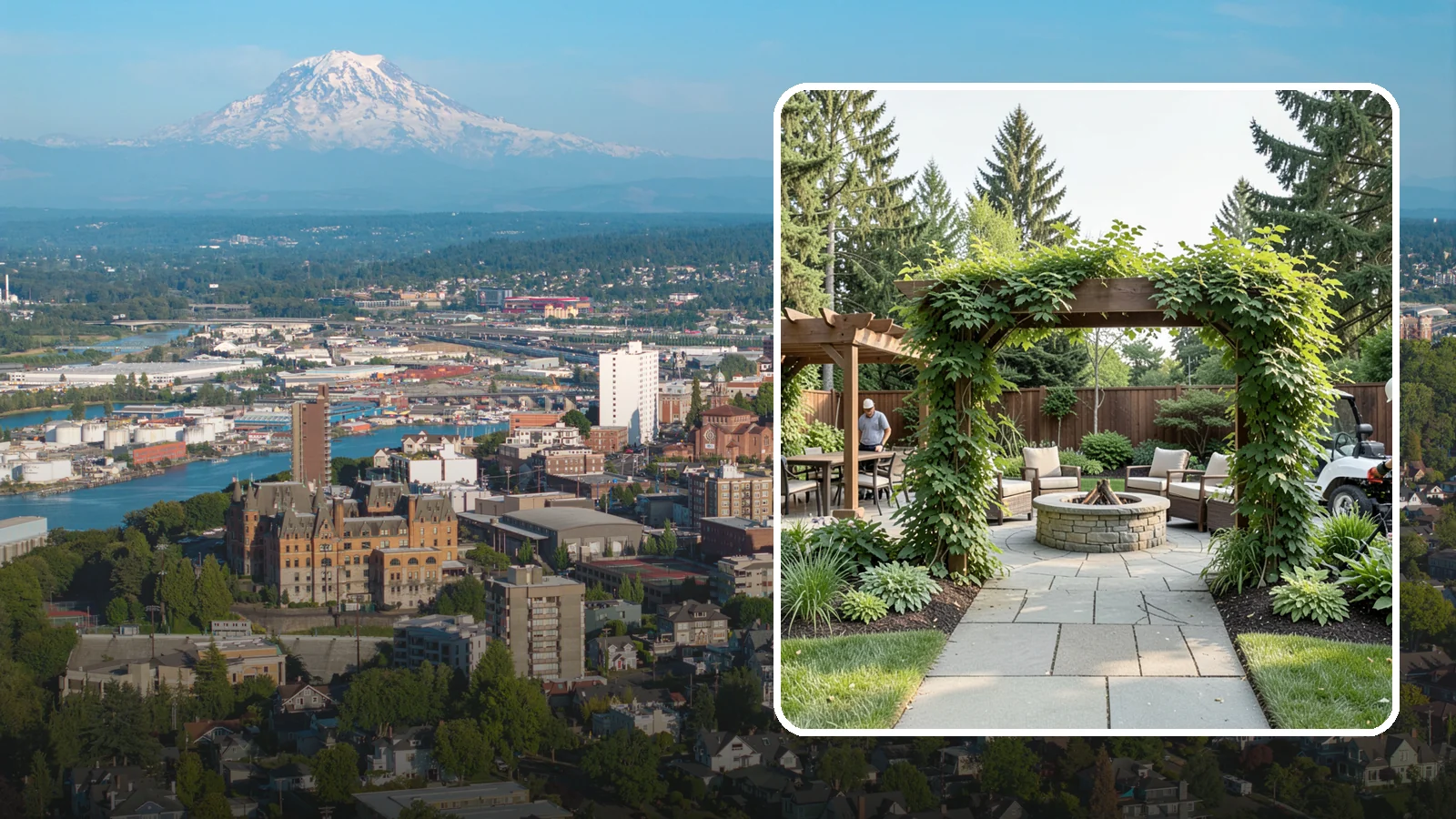 Arbor Installation in Tacoma, Pierce County, WA - Garden arbors that frame entries and pathways with charm and support for climbing plants.