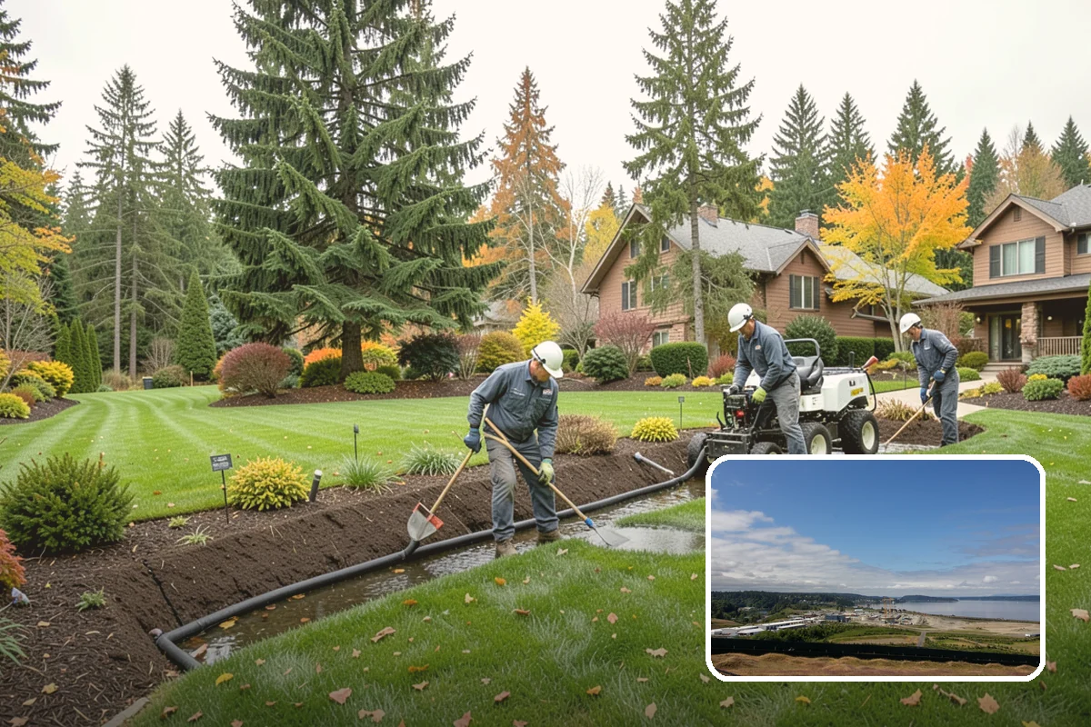 Arbor Installation in University Place, Pierce County, WA - Frames entries and pathways
