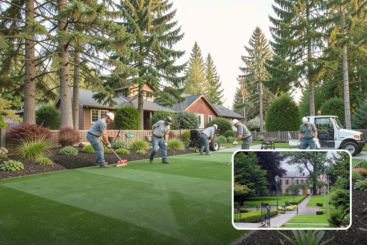 Arbor Installation in Woodinville, King County, WA - Frames entries and pathways