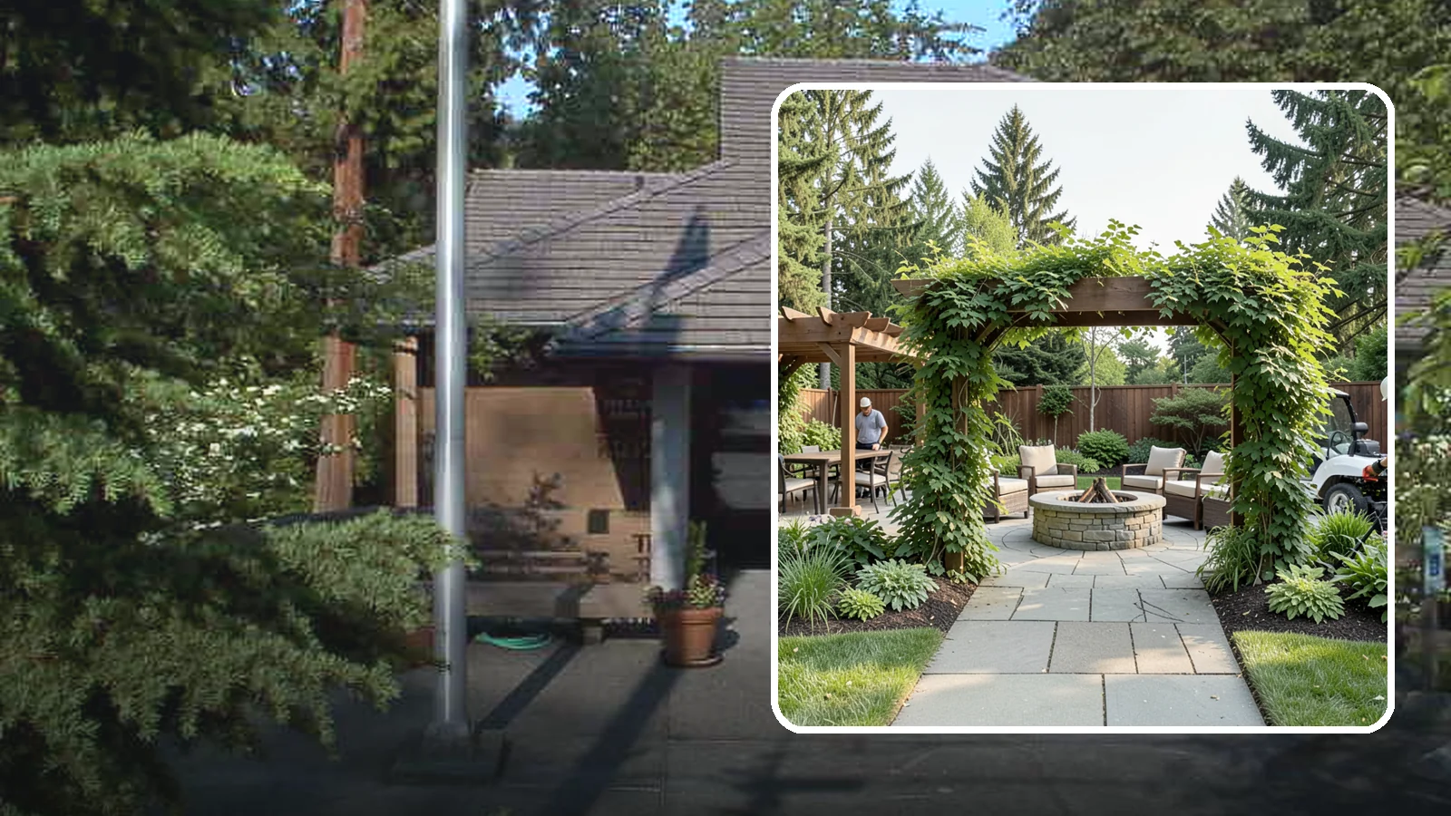 Arbor Installation in Yarrow Point, King County, WA - Garden arbors that frame entries and pathways with charm and support for climbing plants.