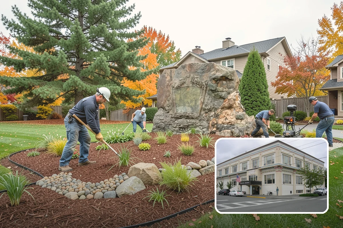 Arborist Wood Chip Installation in Anacortes, Skagit County, WA - Builds healthy soil as it decomposes