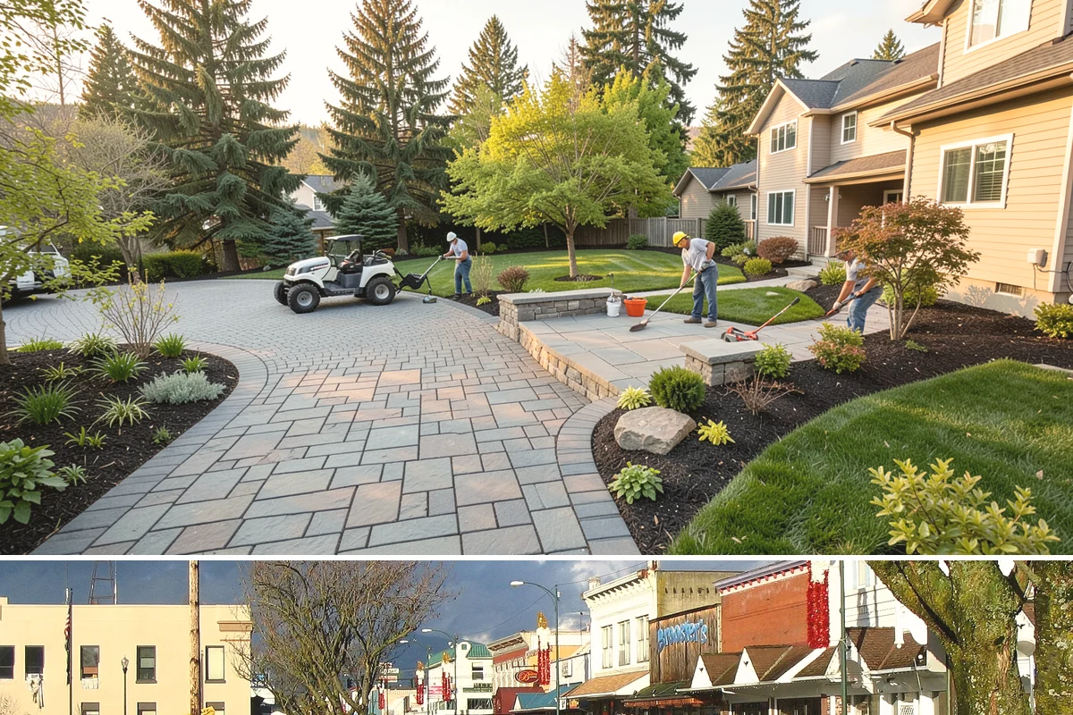 Arborist Wood Chip Installation in Arlington, Snohomish County, WA - Arborist chips can go down any season, but a fall application in the Northwest insulates roots and lets the chips mellow over...