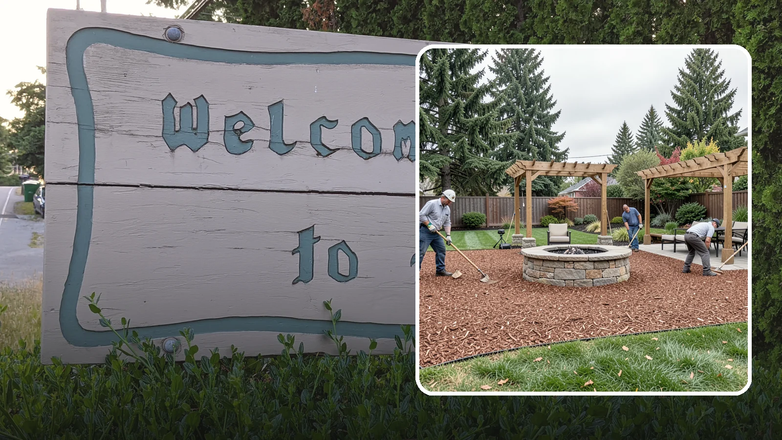 Arborist Wood Chip Installation in Brier, Snohomish County, WA - We install fresh arborist wood chips that build soil naturally and make an economical, sustainable mulch for large areas.