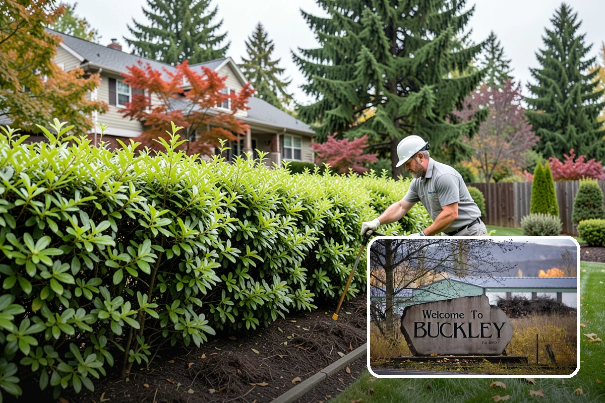 Arborist Wood Chip Installation in Buckley, Pierce County, WA - Builds healthy soil as it decomposes