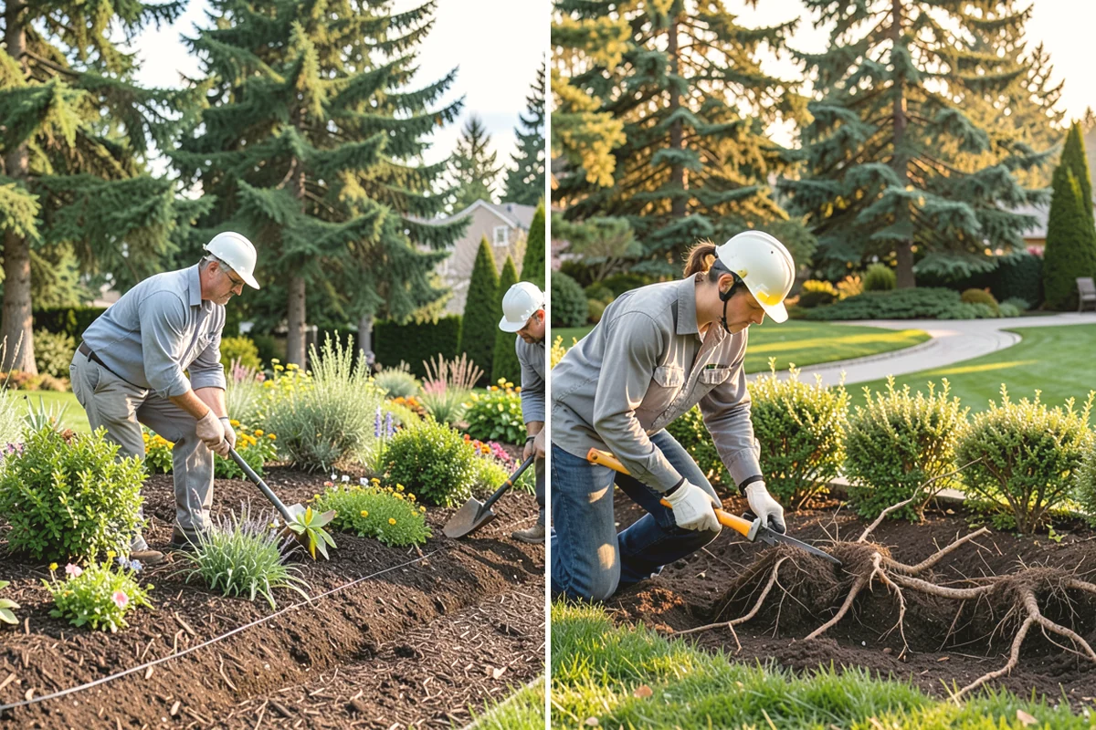 Arborist Wood Chip Installation in Carbonado, Pierce County, WA - Determine coverage needs and confirm chips suit the planting area