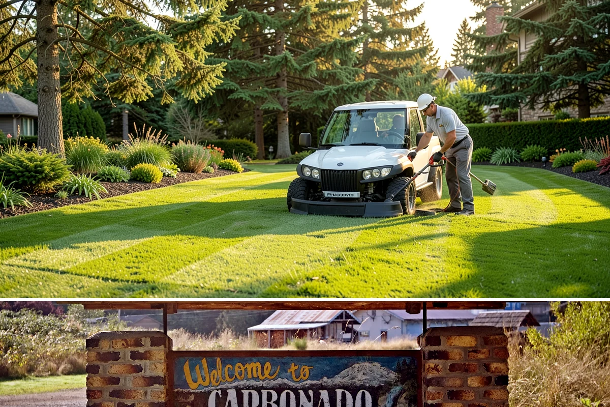 Arborist Wood Chip Installation in Carbonado, Pierce County, WA - Arborist chips can go down any season, but a fall application in the Northwest insulates roots and lets the chips mellow over...