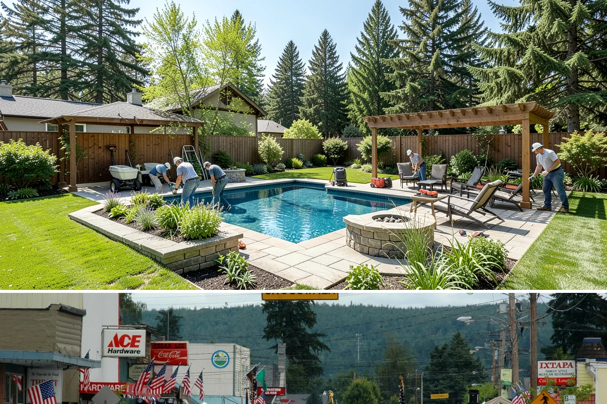 Arborist Wood Chip Installation in Carnation, King County, WA - Arborist chips can go down any season, but a fall application in the Northwest insulates roots and lets the chips mellow over...