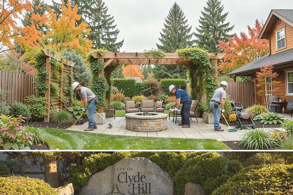 Arborist Wood Chip Installation in Clyde Hill, King County, WA - Arborist chips can go down any season, but a fall application in the Northwest insulates roots and lets the chips mellow over...