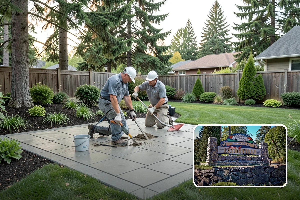 Arborist Wood Chip Installation in Eatonville, Pierce County, WA - Builds healthy soil as it decomposes