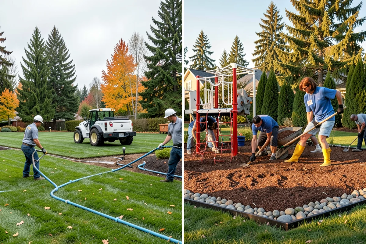 Arborist Wood Chip Installation in Gig Harbor, Pierce County, WA - Determine coverage needs and confirm chips suit the planting area