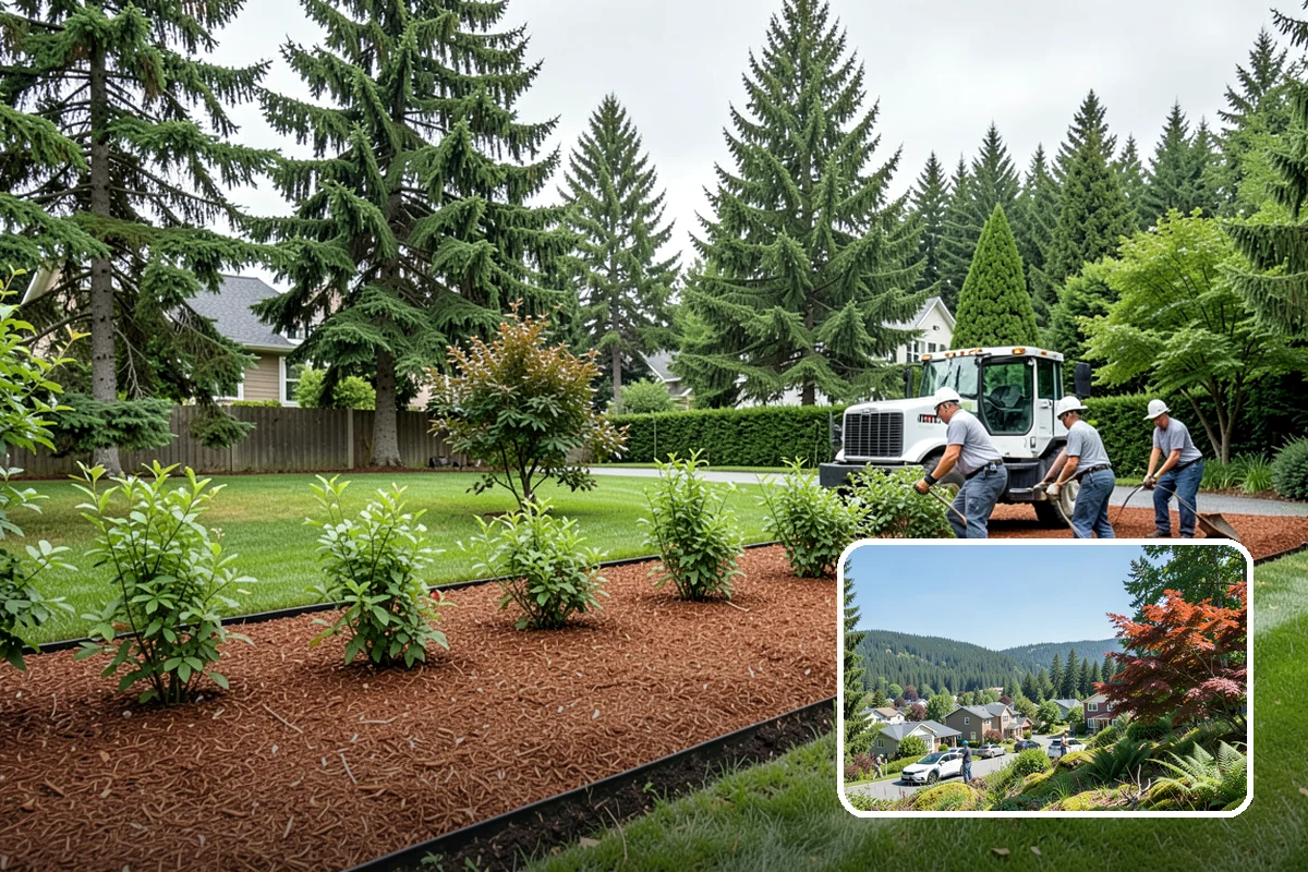 Arborist Wood Chip Installation in Index, Snohomish County, WA - Builds healthy soil as it decomposes