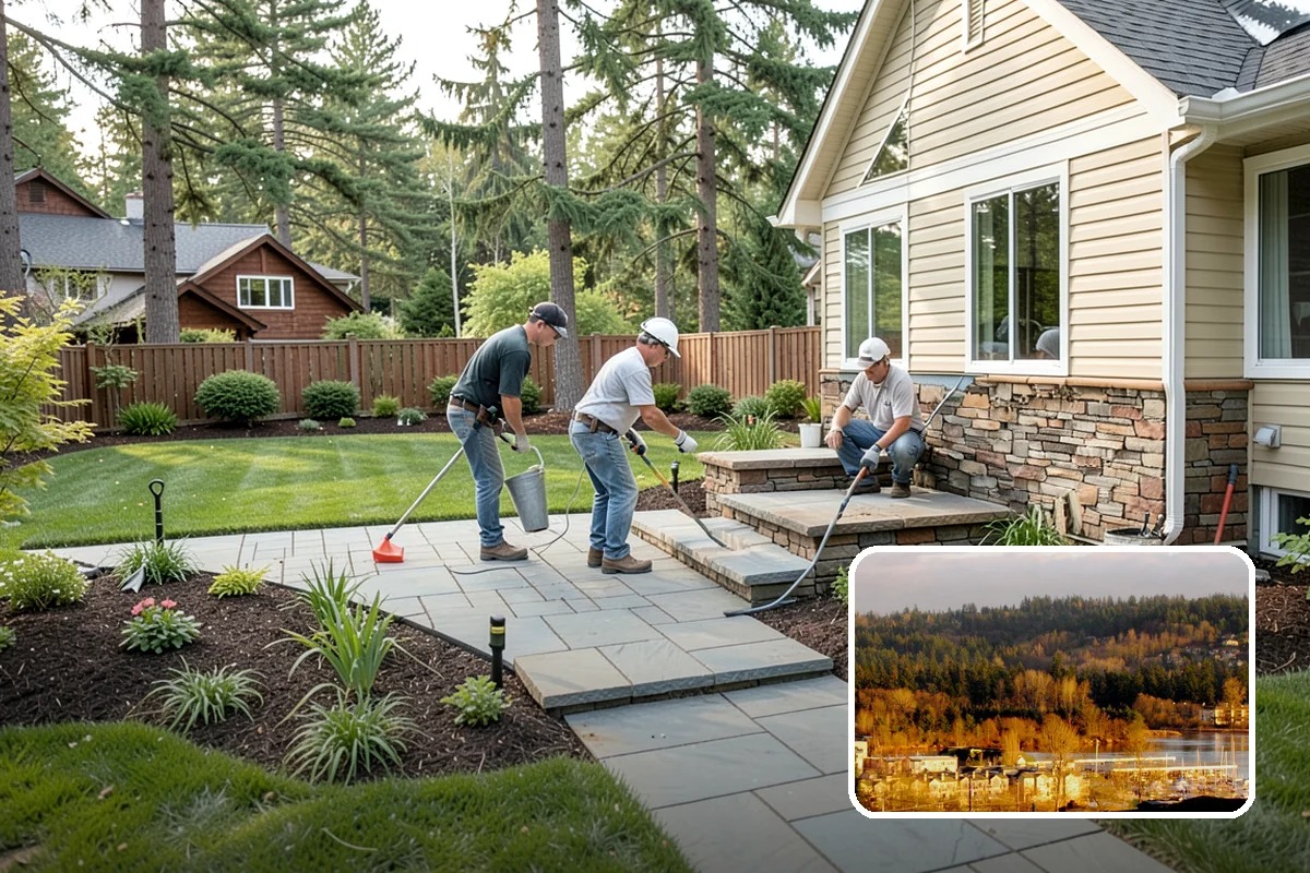 Arborist Wood Chip Installation in Kenmore, King County, WA - Builds healthy soil as it decomposes