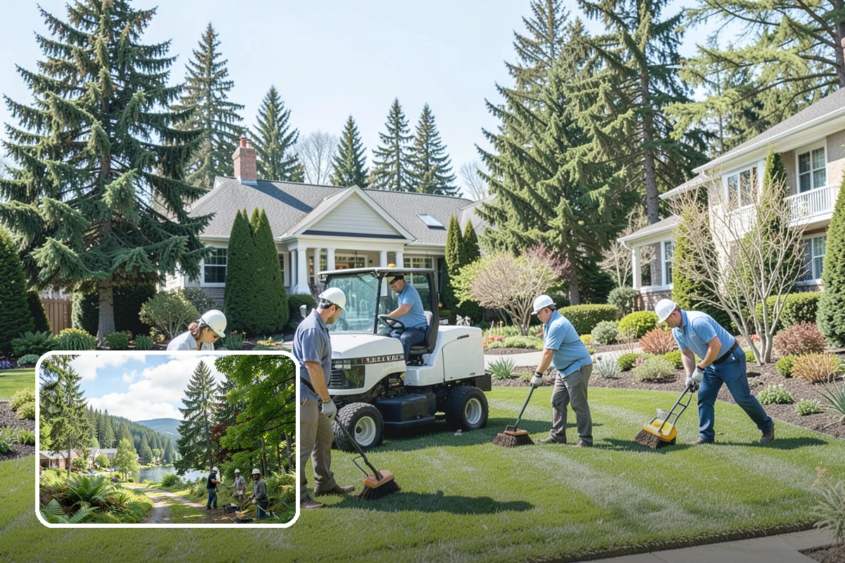 Arborist Wood Chip Installation in Lake Forest Park, King County, WA - Builds healthy soil as it decomposes