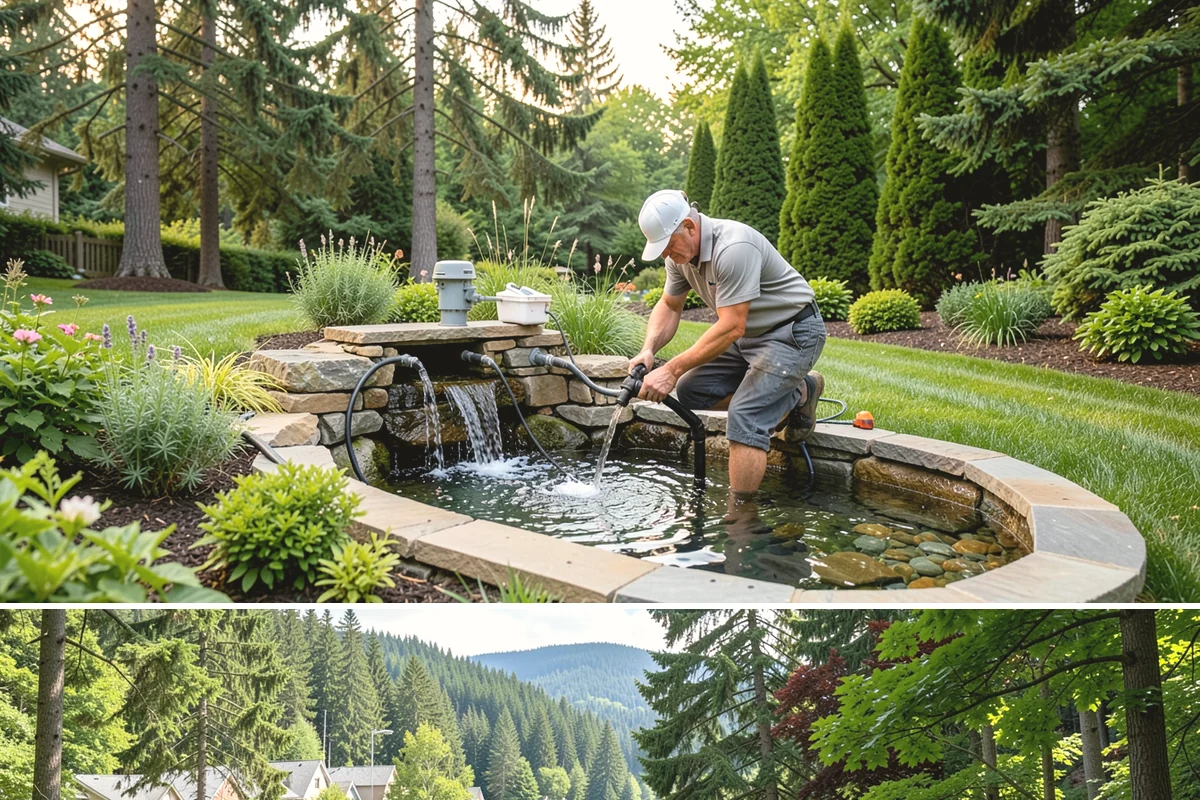 Arborist Wood Chip Installation in Lake Forest Park, King County, WA - Arborist chips can go down any season, but a fall application in the Northwest insulates roots and lets the chips mellow over...