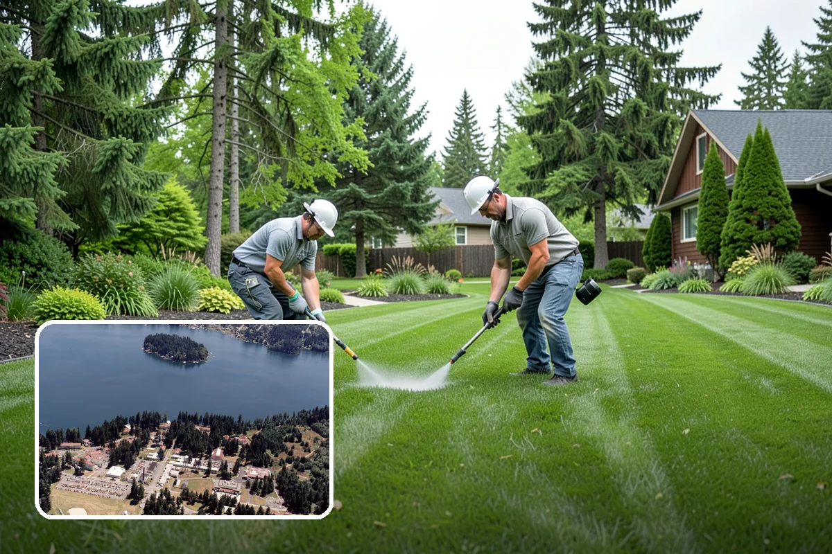 Arborist Wood Chip Installation in Lakewood, Pierce County, WA - Builds healthy soil as it decomposes
