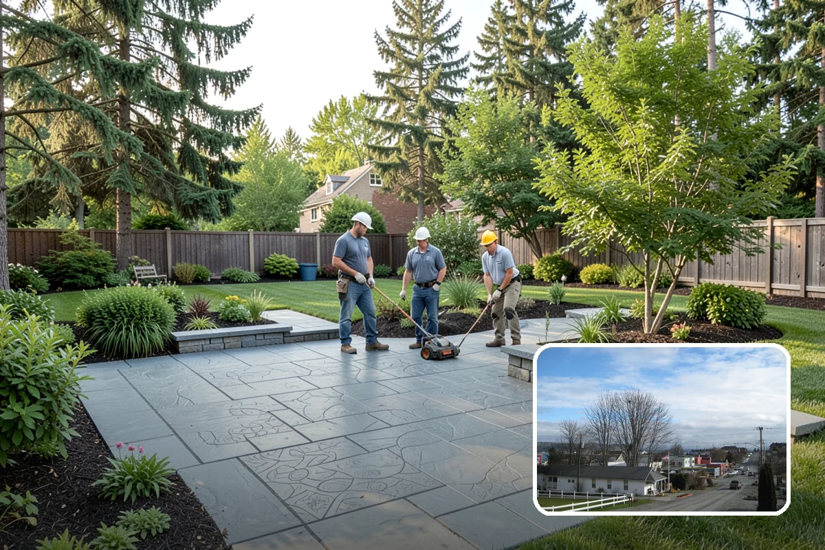 Arborist Wood Chip Installation in Langley, Island County, WA - Builds healthy soil as it decomposes