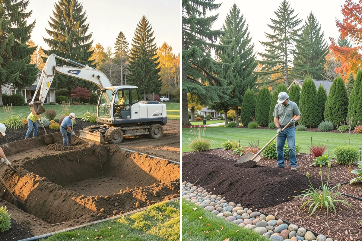 Arborist Wood Chip Installation in Mercer Island, King County, WA - Determine coverage needs and confirm chips suit the planting area