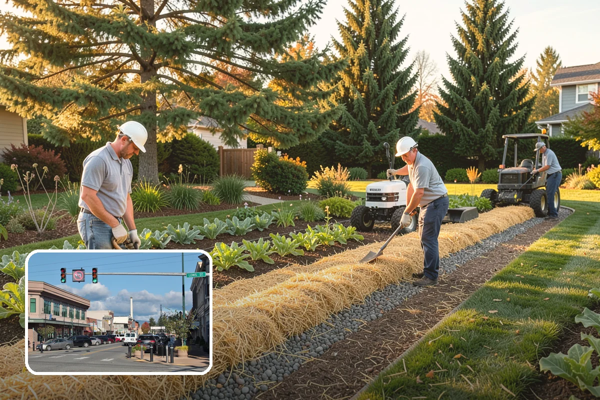 Arborist Wood Chip Installation in Monroe, Snohomish County, WA - Builds healthy soil as it decomposes